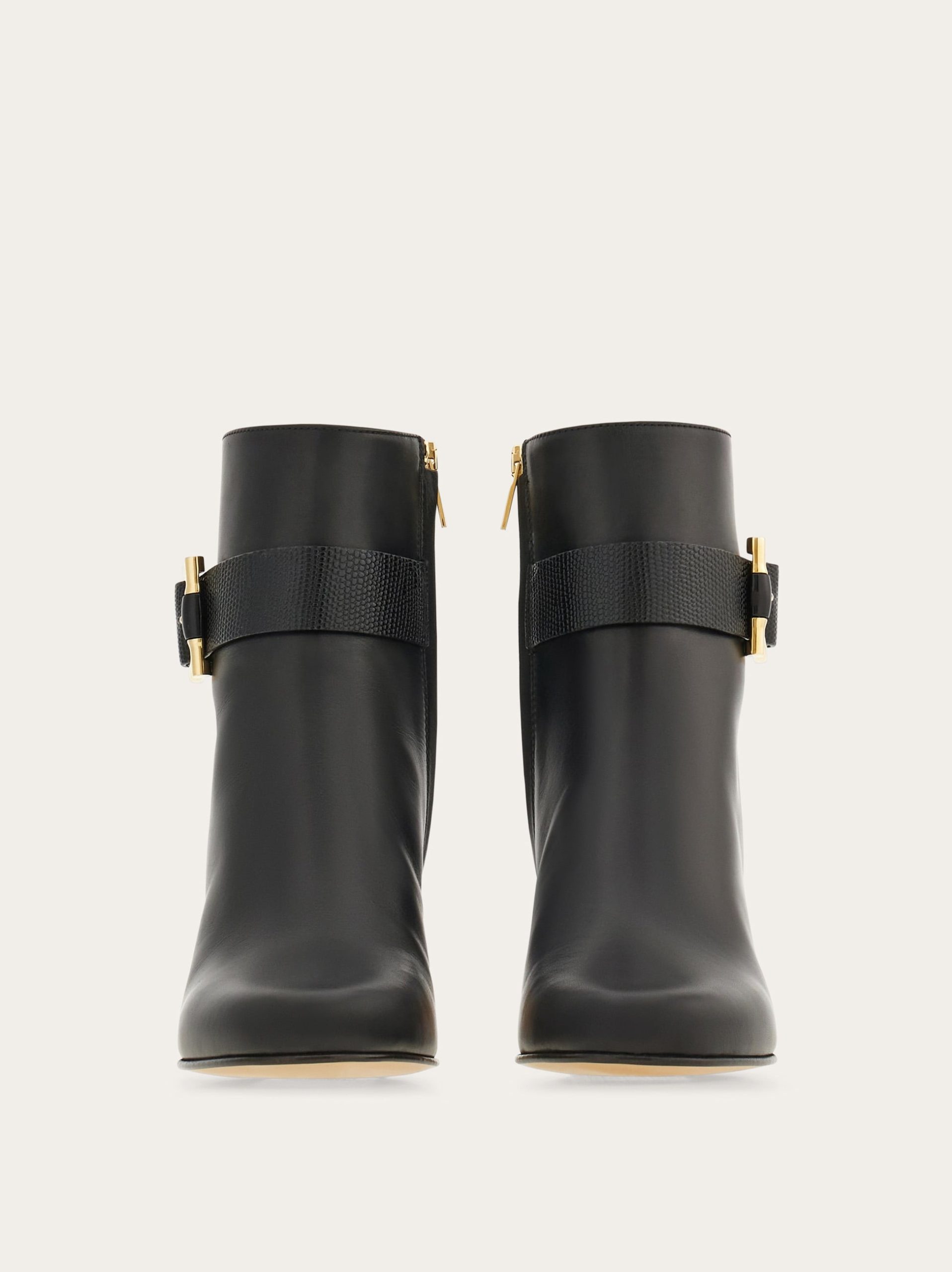 Ferragamo Gancini ornament mid heel ankle boot - Image 6
